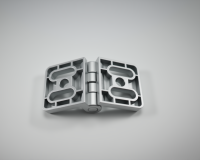 Charnières de porte de profil d'extrusion en aluminium de type B de la fente 10mm de série 4545 d'alliage de zinc de haute qualité