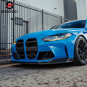 Lame Avant de Type R44 en Fibre de Carbone Sèche, Séparateur de Lèvre de Pare-Chocs Avant, Spoiler de Menton pour <span class=keywords><strong>BMW</strong></span> M3 G80 G81 M4 G82 G83 - Product Image 5