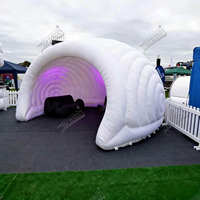 Tente dôme gonflable LED personnalisable Zhenmei, pliable pour événements nocturnes, marketing, fêtes, mariages