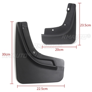 4 Pièces Garde-boue Auto en Plastique Noir Moulé Avant et Arrière pour Jeep Compass 17-18 - Product Image 5