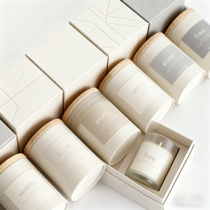 JIANMEI Luxury Holiday Scented <strong>Candle</strong> Gift Set Handmade 100% Organic Soy Wax Aromatherapy Fragrance Glass Jar Wholesale Private - Product Image 4