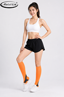 Vente en gros de chaussettes de sport professionnelles de haute qualité Design personnalisé à la mode Chaussettes de sport athlétiques faciles à porter sur le genou Bas à haute compression