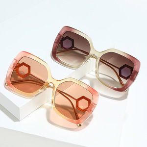 Sunway Eyewear New Luxury Fashion Square Frame Sunglasses Classic Big Frame Shades Women Sun Glasses - Product Image 1