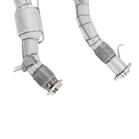 MPER pour BMW X3M X4M S55 S58 F97 F98 3.0T Downpipe en acier inoxydable T304 avec bouclier thermique, mise à niveau turbo, son sportif