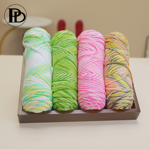 เส้นด้ายอะคริลิคแฟนซี5ชั้นเส้นด้ายฝ้ายนมสำหรับถักเสื้อกันหนาวถุงเท้าผ้าพันคอถัก - Product Image 1