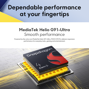 Smartphone POCO C95 Pro dernière génération, version internationale, batterie 7500 mAh, charge 45 W, écran 6,9 pouces 120 Hz, appareil photo 50 MP, Helio G91-Ultra - Product Image 5
