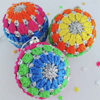 Boules de Noël Amigurumi 2023, ornements de Noël en crochet, jouets