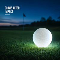 Balles de golf lumineuses RGB qui brillent dans le noir, balles de golf LED super lumineuses pour les tournois de golf nocturnes, impression personnalisée