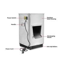 Trancheuse à viande en acier inoxydable à épaisseur réglable, moteur en cuivre pur de 1800 W, production de 400 kg/h