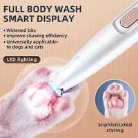 Tondeuse Électrique USB OEM ODM pour Patte d'Animal, en ABS, avec Lumière LED, pour Chien et Chat, Outil de Toilettage des Poils des Pattes