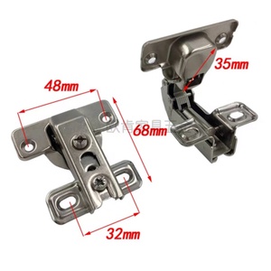 Bisagra ajustable de 90 grados para gabinete de esquina ciega, con cierre suave, brazo corto, hidráulica, de acero, para cocina, hogar, sala de estar, oficina en casa - Product Image 3