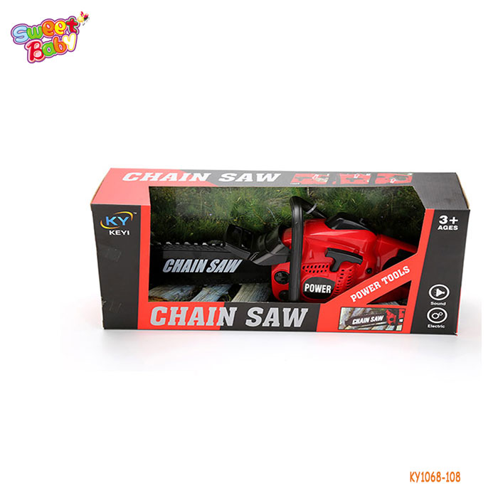KY1068-108 забавный пластиковый инструмент для моделирования електричюеского инструмента бензопила игрушки мощность бензопила игрушка