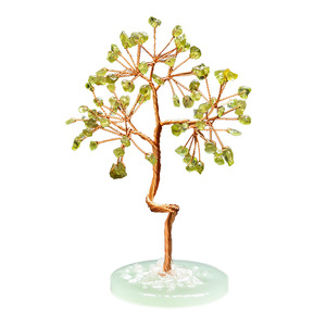 ต้นไม้คริสตัลโรสควอตซ์ทำมือจากลวดทองแดง ต้นไม้แห่งความมั่งคั่ง ของตกแต่งโต๊ะทำงาน ของตกแต่งบ้าน - Product Image 4