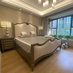 Cama Francesa de Madera Maciza, Blanca Vintage, Tamaño Personalizable, Diseño Sencillo, Directo de Fábrica - Product Image 1