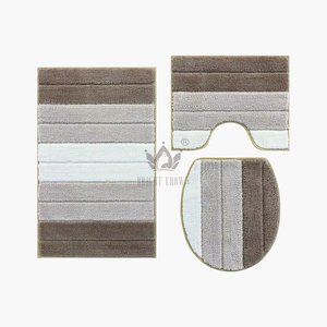 条纹防滑超细纤维浴室地毯超吸水快干浴垫豪华酒店门毯柔软淋浴垫 - Product Image 2
