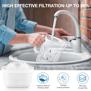 Cartucho de Filtro de Agua de Repuesto Universal para Jarra Purificadora de Agua Doméstica, Purificador de Agua Potable con Carbón Activado - Product Image 3