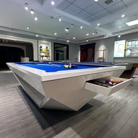 Neuer Moderner Billardtisch – Amerikanischer Pooltisch 7ft 8ft 9ft im Sale – Familien-Fashion-Esstisch mit Schublade