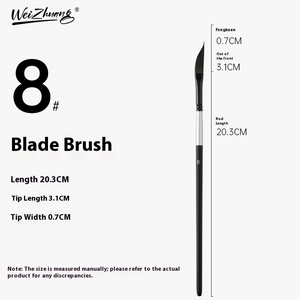 Set di <span class=keywords><strong>pennelli</strong></span> <span class=keywords><strong>sintetici</strong></span> <span class=keywords><strong>per</strong></span> capelli <span class=keywords><strong>per</strong></span> artista professionista 4 pezzi a forma di pugnale nero <span class=keywords><strong>per</strong></span> <span class=keywords><strong>pennelli</strong></span> <span class=keywords><strong>per</strong></span> pittura a olio Premium in acrilico - Product Image 6