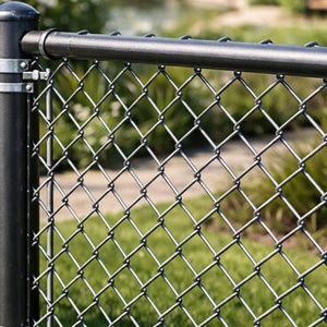 Grillage électrique en PVC à mailles losangées 50x50mm, 2.5mm, hauteur 1.8m <span class=keywords><strong>pour</strong></span> clôture extérieure de terrains de sport, jardins et ranchs - Product Image 4