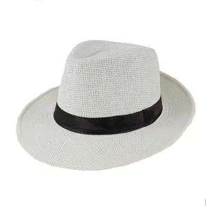 YZ Factory supply all kinds of homburg cowboy hat from manufacturer Custom logo straw hat cowboy wide-brimmed surf