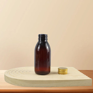Hot Sale 120ml Pharmaceutical Plastic Pet Graduated Oral Liquid Medicine Maple <strong>Lean</strong> Cough Syrup Amber Bottle - Product Image 3