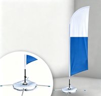 Drapeau de plage de haute qualité à prix abordable, logo personnalisé, publicité extérieure, bannière de plage verticale pour la promotion d'événements