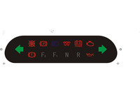 Touchgoal TG Factory Price 2D Speedometer Silk Screen Printing Dial Dashboard Overlay Instrument Panel Cars Keypads Keyboards