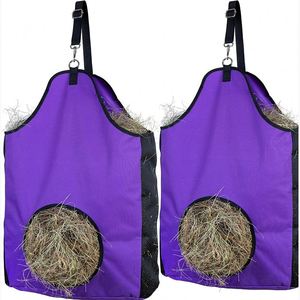 Échantillon gratuit Sac à foin portable personnalisé pour chevaux, léger, en polyester, sac filet pour balles de foin, sac en maille pour aliments pour chevaux - Product Image 6