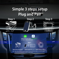Connexion plus rapide et plus stable, CarPlay sans fil de taille mini, convertit le CarPlay filaire en sans fil, Plug & Play, port USB-A Type-C