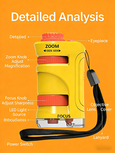 Microscopio y Lupa Portátiles Yuglow para Niños, Kit de Experimentos Científicos, Juguete Educativo STEM para Estudiantes de Primaria y <span class=keywords><strong>Secundaria</strong></span> - Product Image 6