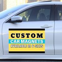 Autocollant magnétique amovible en vinyle découpé sur mesure avec impression de logo pour camionnette, camion et voiture