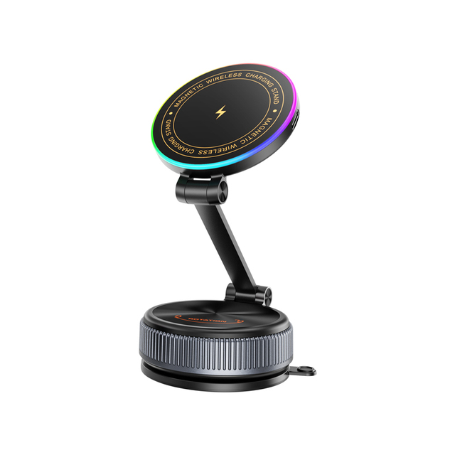 Wireless Charging Magnetic Suction Cup Phone Mount Dual Sided Magnetic Car Phone Holder