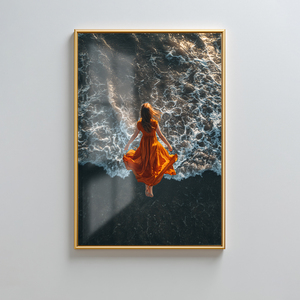 Pittura decorativa su misura di vetro della ragazza del <span class=keywords><strong>mare</strong></span> moderna arte della parete di stampa per soggiorno camera da letto corridoio <span class=keywords><strong>arredamento</strong></span> per la casa all'ingrosso - Product Image 2