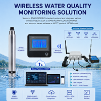 Capteur de qualité de l'eau pour nitrate et azote par spectroscopie UV en ligne, RS485 4-20mA avec brosse de nettoyage automatique pour eaux usées