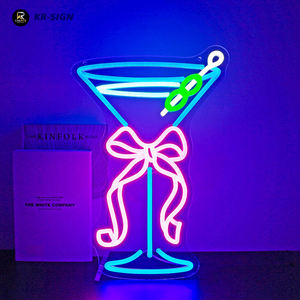 Letreros de Neón LED Flexibles de 12V CC, Impermeables, Personalizables, para Decoración de Paredes en Bares, Pubs, Tiendas, con Logotipos de Cócteles y Frases de Felicitación - Product Image 2