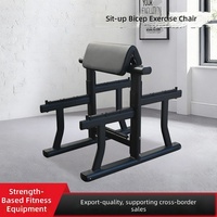 Machine à curls de bras à charge libre Preacher Curl Bench Plate Loaded pour musculation commerciale en salle de sport, équipement d'entraînement de force pour Biceps et Triceps