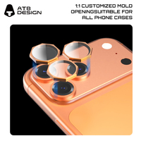 Protection d'objectif AR+AF pour iPhone 17 16 15 14 13 12 Pro Max, protection d'écran d'appareil photo avec emballage de vente au détail