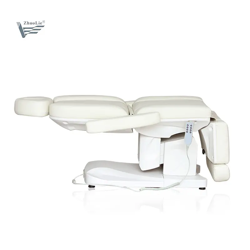 4 Electric Motors Modern Beauty Spa Salon Cosmetic Adjustable Therapy Treatment Massage Table Podiatry Tattoo Chair Facial Bed
