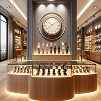 Vitrine d'horloge rétroéclairée pour montage mural | Vitrines personnalisées pour boutiques de montres haut de gamme