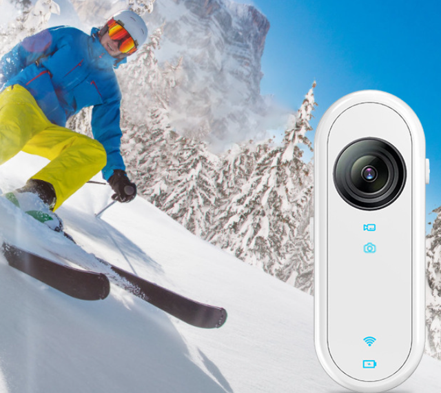 High Definition 1080P Portable POV Camera Tiny Waterproof Action Motorcycle Recorder with Hand-Free Mount Kits