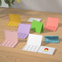 Goldene Weiße Magnetische Lidschatten-Palette Verpackungslieferant 12-Farben-Palette Maßgeschneiderte Kosmetikverpackungsbox Luxus
