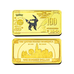 Pièces de monnaie <span class=keywords><strong>en</strong></span> or <span class=keywords><strong>Pokémon</strong></span> d'anime japonais <span class=keywords><strong>les</strong></span> plus vendues : Série Ibilibili, pièces commémoratives carrées <span class=keywords><strong>en</strong></span> métal, parfaites pour <span class=keywords><strong>les</strong></span> cadeaux - Product Image 4