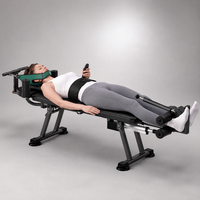 Table de relaxation électrique à moteur silencieux pour le corps entier, équipement pliable et réglable pour la traction lombaire à domicile