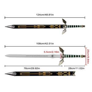 MS 124cm Hot Game the Legend of Zelda Plastic Cospay Prop Bamboo Blade Dark Link Master Sword Toy - Product Image 2