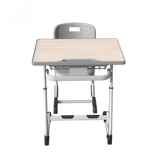Bureau et chaise de classe et d'école démontables et réglables en hauteur - Product Image 5