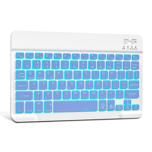 Keyboard nirkabel BT Mini ultratipis ungu <span class=keywords><strong>Model</strong></span> laris dengan lampu latar desain gunting tidak berisik Super produk baru - Product Image 1