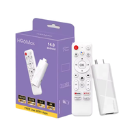 Boîtier décodeur Android TV Stick RK3518 Quad Core 2 Go RAM 16 Go ROM Android 14 WiFi6 BT5.4 4K H.265 HD USB2.0 Dongle HD