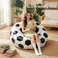 Pursuefree Canapé Gonflable Sphérique Portable pour la Maison, le Camping et l'Extérieur, Canapé Paresseux, Canapé Simple, Canapé Feuille, Canapé Gonflable à Air, Canapé de Relaxation