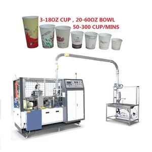 10Kw High Speed Fully Automatic One Time Paper Cup Production Line Making Machine Paper