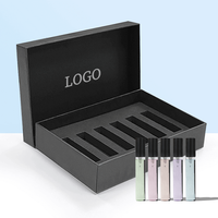 Boîtes d'emballage en papier personnalisées pour cosmétiques, parfums et vaporisateurs de parfum en verre, portables et rechargeables, 5 ml et 15 ml